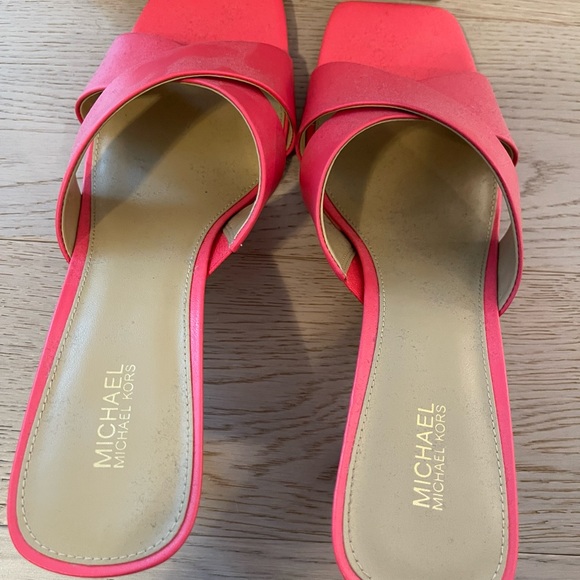 MICHAEL KORS CLARA HEELED MULES | SIZE 9.5 - Picture 4 of 4
